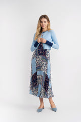 Load image into Gallery viewer, Teen Pleating Jumper Set With Rib Cardigan
