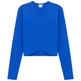 Load image into Gallery viewer, Teen Fine Rib Crop Top With Shaped Front Hem
