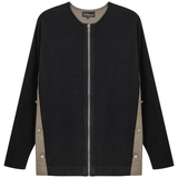 Load image into Gallery viewer, Ladies Maternity Knit Shirting Zipper Jacket
