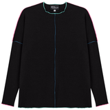 Load image into Gallery viewer, Ladies Maternity Contrast Top Stitch Top
