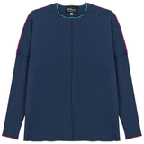 Load image into Gallery viewer, Ladies Maternity Contrast Top Stitch Top
