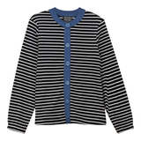 Load image into Gallery viewer, Ladies Maternity Striped Button Down Cardigan
