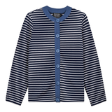 Load image into Gallery viewer, Ladies Maternity Striped Button Down Cardigan
