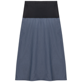 Load image into Gallery viewer, Ladies Maternity Chambray Midi Skirt
