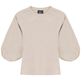 Load image into Gallery viewer, Jersey Girl Top With Cotton Woven Sleeves
