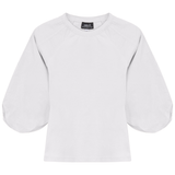 Load image into Gallery viewer, Jersey Girl Top With Cotton Woven Sleeves
