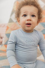 Load image into Gallery viewer, Baby Bumped Up Print Stretchie Modal
