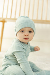 Load image into Gallery viewer, Pointelle Rib Wrap Baby Stretchie
