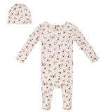 Load image into Gallery viewer, Rib Floral Baby Stretchie
