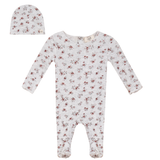 Load image into Gallery viewer, Rib Floral Baby Stretchie
