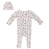 Load image into Gallery viewer, Wide Rib Floral Printed Baby streatchie
