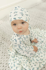 Load image into Gallery viewer, Wide Rib Floral Printed Baby Blanket
