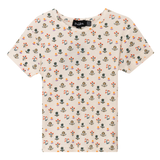 Load image into Gallery viewer, Rib Floral Girl T Shirt
