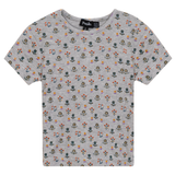 Load image into Gallery viewer, Rib Floral Girl T Shirt
