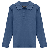 Load image into Gallery viewer, Boys Distressed Rib Polo
