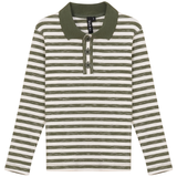 Load image into Gallery viewer, Mix Stripe Ribbed Boys Polo
