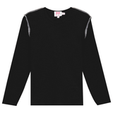 Load image into Gallery viewer, Heather Rib Girl T Shirt With Outside Overlock Edge Finish
