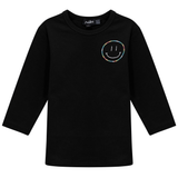 Load image into Gallery viewer, Fine Rib Girl T Shirt With Smiley Embroidery
