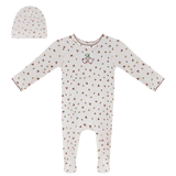 Load image into Gallery viewer, Cherry Printed Rib Baby Girl Stretchie
