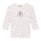 Load image into Gallery viewer, Cherry Printed Rib Girls T Shirt
