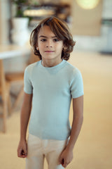 Load image into Gallery viewer, Boys Knit Short Sleeves Top

