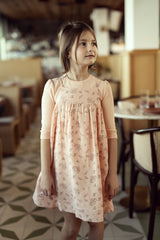 Load image into Gallery viewer, Girls Gauze Jumper With Pointelle T Shirt Set
