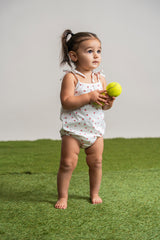 Load image into Gallery viewer, Printed Cotton Spandex Baby Onesie
