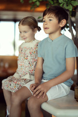 Load image into Gallery viewer, Boys Textured Knit Short Sleeves Sweater
