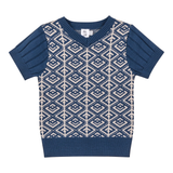 Load image into Gallery viewer, Jacquard Knit With Rib Sleeves Boys Sweater
