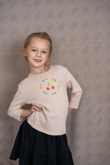 Load image into Gallery viewer, Fine Rib Pointelle Girls T Shirt
