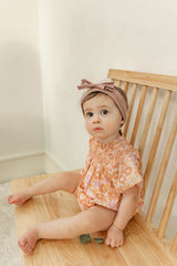 Load image into Gallery viewer, Girls Big Floral Smocking Bubble
