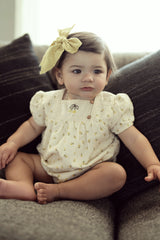 Load image into Gallery viewer, Girls Cherry Printed Linen Bubble
