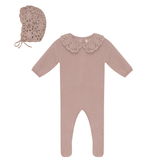 Load image into Gallery viewer, Baby Girls Stretchy With Crochet Collar
