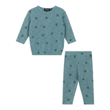 Load image into Gallery viewer, Baby Mix Cotton Spandex Printed 2 PC Set Long
