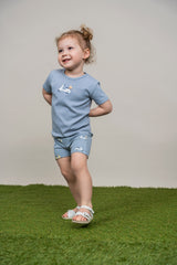 Load image into Gallery viewer, Baby Boys Rib Printed 2 PC Set
