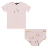 Load image into Gallery viewer, Baby Girls Rib Printed 2 PC Set
