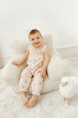 Load image into Gallery viewer, Baby Girls Thin Fleece Printed Romper
