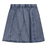 Load image into Gallery viewer, Girls Washed Denim Skirt
