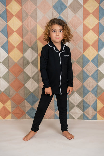 Soft Jersey Kids Grandpa Pajama Set