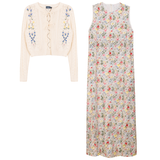 Load image into Gallery viewer, Teens Eyelet Jumper With Knit Cardigan
