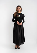 Load image into Gallery viewer, Teen Floral Embridery Knit Cropped Vest
