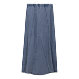 Load image into Gallery viewer, Teens Washed Denim Midi Skirt
