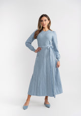 Load image into Gallery viewer, Knit Embroidered Woven Combination Top With Wrap Skirt
