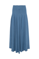 Load image into Gallery viewer, Teens Midi Denim Pleated Skirt
