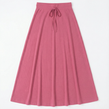 Load image into Gallery viewer, Ladies Ribbed Maxi Drawstring A Line Skirt
