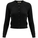 Load image into Gallery viewer, Ladies Cropped Cable Knit Cardigan
