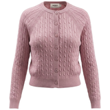 Load image into Gallery viewer, Ladies Cropped Cable Knit Cardigan
