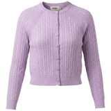 Load image into Gallery viewer, Ladies Cropped Cable Knit Cardigan

