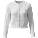 Load image into Gallery viewer, Ladies Cropped Cable Knit Cardigan
