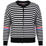 Load image into Gallery viewer, Ladies Chevron Stripped Thin Knit Cardigan
